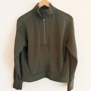 Varley Half Zip Green Sweatshirt Size Small